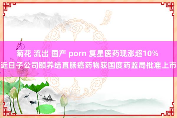 菊花 流出 国产 porn 复星医药现涨超10% 近日子公司颐养结直肠癌药物获国度药监局批准上市