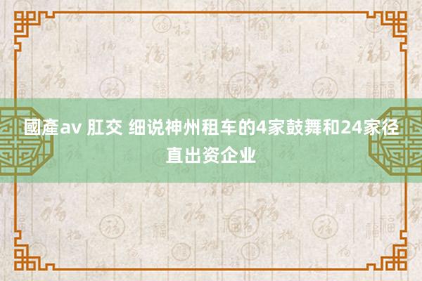 國產av 肛交 细说神州租车的4家鼓舞和24家径直出资企业