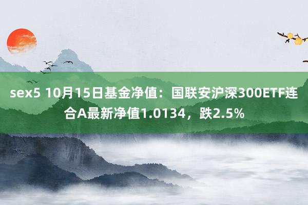 sex5 10月15日基金净值：国联安沪深300ETF连合A最新净值1.0134，跌2.5%