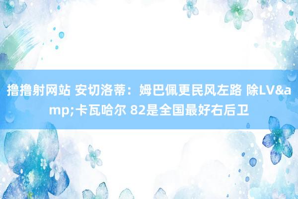 撸撸射网站 安切洛蒂：姆巴佩更民风左路 除LV&卡瓦哈尔 82是全国最好右后卫