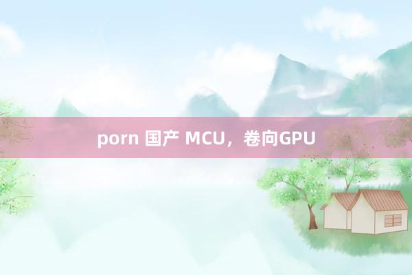 porn 国产 MCU，卷向GPU