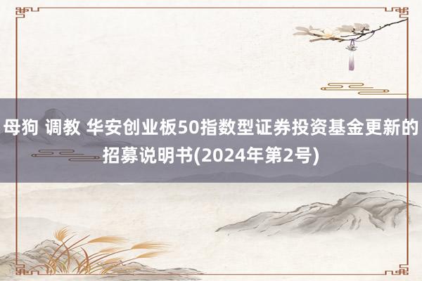 母狗 调教 华安创业板50指数型证券投资基金更新的招募说明书(2024年第2号)