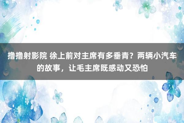 撸撸射影院 徐上前对主席有多垂青？两辆小汽车的故事，让毛主席既感动又恐怕